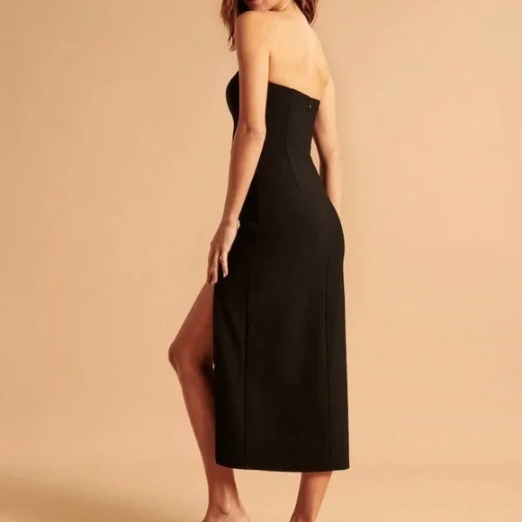 Abercrombie and Fitch Strapless Midi Dress - Picture 2 of 4